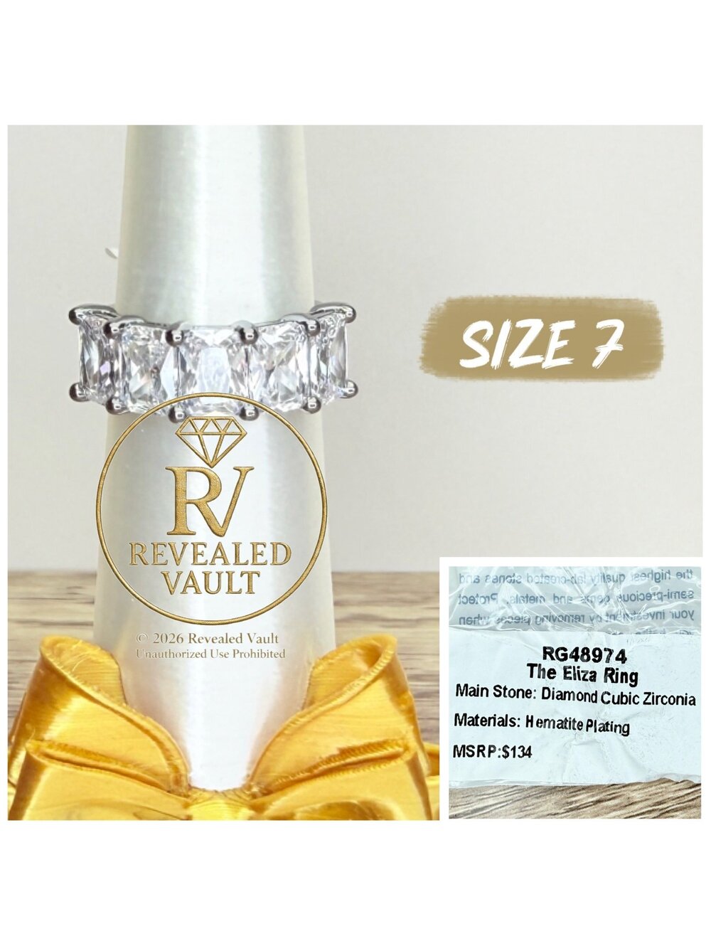The Eliza Ring - Size 7 - April Birthday 2025
